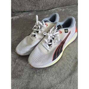 Puma First Mile x Womens Electrify Nitro 2 White Black Firelight Sneakers Sz 10